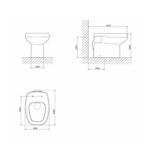 Vaso Sanitário Convencional Monte Carlo Branco - Deca